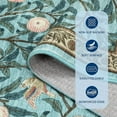 thumbnail image 2 of 5x7 Area Rug for Living Room Washable Botanical Print Bedroom Carpet Low Pile Ultra Thin Throw Cute Kids Nursery Rug Stain Resistant Indoor Rugs for Dining Room Entryway Office, Light blue, 2 of 8