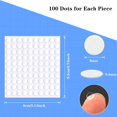 thumbnail image 2 of 1500 Pieces Double Sided Adhesive Dots Clear Adhesive Tack Removable Putty Round Acrylic No Traces Waterproof Adhesive Putty Adhesive Dots for Crafts DIY Art Office Supplies (6mm, 1500), 2 of 5