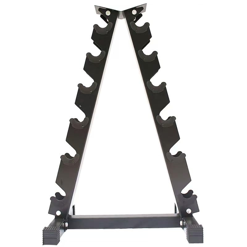 COZONY 6-Tier Frame Dumbbell Rack, Steel Weight Rack Stand for Home Gym, Black