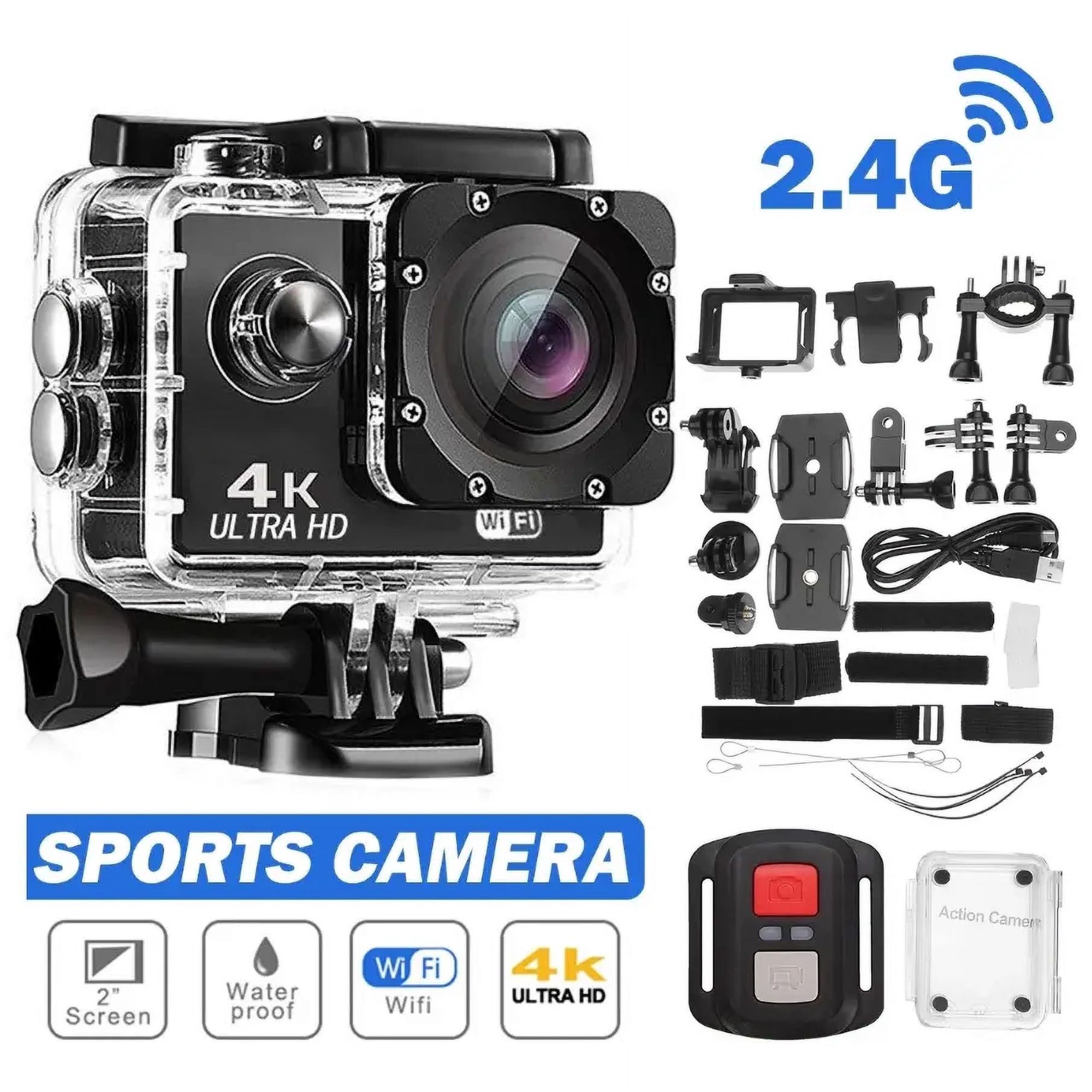 4K Action Camera/Sport Camera Wifi 1080P HD Waterproof Camcorder Remote