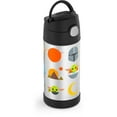 thumbnail image 5 of Thermos Kids Stainless Steel Vacuum Insulated Funtainer Straw Bottle, Mandalorian, 12oz, 5 of 6