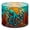Color 1, variant on Linen Drum Lamp Shades Mountain Landscape Vibrant Stained Glass Style 13" x 13" x 10" Lampshade for Table Lamps Floor Lamps Lamp Shade Replacement Easy Assembly Required
