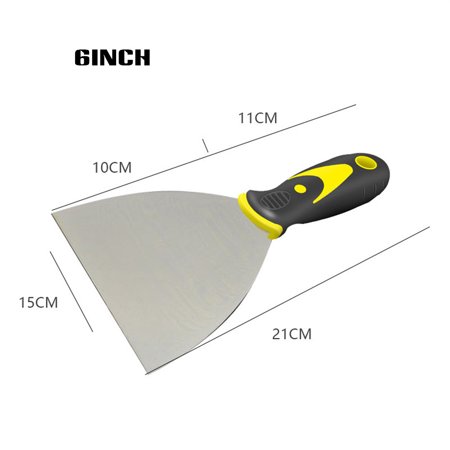 

Carbon Steel Scraper-Blade Thickened Rubber Handle Cleaning Plastering-Carryall