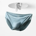 thumbnail image 5 of zeranth Men Briefs Transparent Stretchy No Trace Hidden Waistband Plus Size Quick Dry Underpants Panties Underwear for Honeymoon, 5 of 7