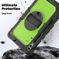 thumbnail image 3 of XYX for Samsung Galaxy Tab S10 Plus/S9 FE+/S9+ Case 12.4 inch, 360 Rotating Shockproof Cover with Stand, Screen Protector, Shoulder Strap (SM-X820/X810/X610), Lime PC, 3 of 7
