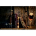 thumbnail image 1 of TISHIRON 3PCS Framed Wine Theme Canvas Wall Art Set,36"x24" Glasses and Red Wine Cups Canvas Art Decor, 1 of 7