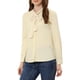 thumbnail image 4 of BLUSA DE TRABAJO DE MANGA LARGA CON BOTONES Y CUELLO ATADO PARA MUJERES INSPIRE CHIC XL BEIGE, 4 of 6