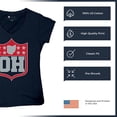 thumbnail image 6 of Ohio Shield Women's V-Neck T-shirt Football Fan Game Day Tailgate Midwest Underdog, 6 of 7