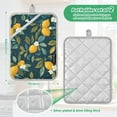 thumbnail image 6 of Yayeee Pot Holders Kitchen Heat Resistant with Pocket 7"x9.8" Cotton Oven Cooking Hot Pads, Blue Lemons, 6 of 7