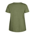 thumbnail image 2 of Fanxing Army Green Womens Plus Size Tops XXXL Short Sleeve Dressy Tees Summer Workout Top Casual Slimming Shirts ( Women's Plus S-5XL), 2 of 6