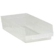 Box Partners Plastic Shelf Bins 17 7/8" x 8 3/8" x 4" Clear 10/Case BINPS113CL