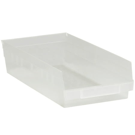 Box Partners Plastic Shelf Bins 17 7/8" x 8 3/8" x 4" Clear 10/Case BINPS113CL