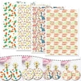 thumbnail image 6 of Flower Printing Clay Watercolor Transfer Paper Sticker Soft Pottery Earrings, 6 of 19