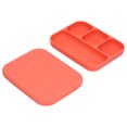 thumbnail image 1 of Yazoeia Assiette Alimentaire en Silicone pour Bébé avec Couvercle Résistant aux Chutes Plateau Repas pour Enfants Rouge MY320-20467, 1 of 13