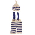 thumbnail image 2 of Newborn Baby Photography Props Clothes Set for Newborns with Blue Stripe Design, 2 of 7
