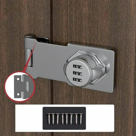 Password Lock under $5! CQCYD Password Cabinet Lock, Keyless Security Alloy Cam Mechanism Digital Code, Resettable Combination for Drawer Fridge Door Safe