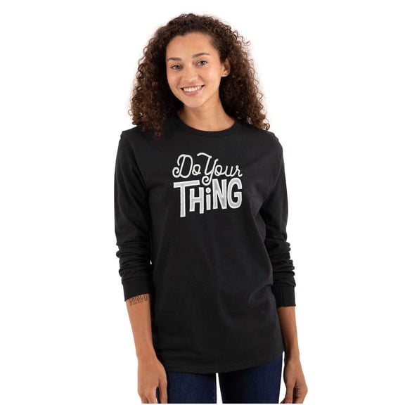 Do Your Thing Cute Sarcastic Workout Women's Long Sleeve T Shirt Brisco Brands S