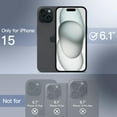 thumbnail image 2 of JETech Magnetic Case for iPhone 15 6.1-Inch, Compatible with MagSafe, Camera Lens Full Protection, Shockproof Soft TPU Electroplated Phone Cover (Black), 2 of 6