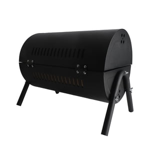 Charcoal Barbecue Grill, Portable Smoke Double Sided Metal Charcoal BBQ Park Grill Table Top Grill Charcoal for Camping Picnics Parties
