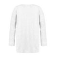 thumbnail image 5 of Annhoo Dressy Tops for Women Fall Casual Pleated Button Square Neck Long Sleeve Shirts Loose Solid Vacation T-Shirt, 5 of 5