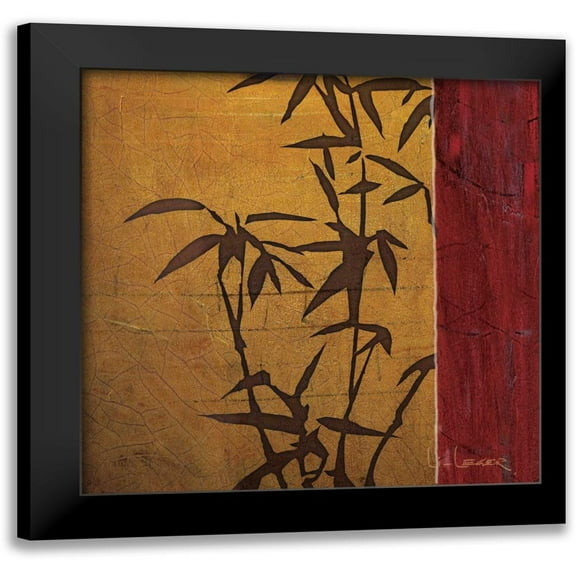 Li-Leger, Don 12x12 Black Modern Framed Museum Art Print Titled - Modern Bamboo II