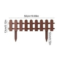 thumbnail image 3 of Mini Garden Fence Panel 7.9 x 6.7 x 1.7 In, Interlocking Plastic Yard Edging For Flower Beds, Pathways, Driveways, Small Animal Guard, Easy Install, Portable, Durable Outdoor Border Decor, 3 of 8