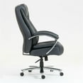 thumbnail image 3 of Domi Bonn Height-Adjustable High Back PU Office Chair - Black, 3 of 7