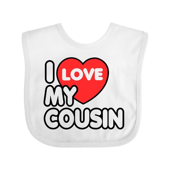 Inktastic I Love My Cousin Boys or Girls Baby Bib