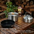 thumbnail image 2 of Ensemble de Cuisine de Camping Randonnée Ensemble de Cuisine Portable de Pique-Nique Kit de Cuisine en Acier Inoxydable Pot Poêle Bouilloire Ensemble Accessoires de Cuisine de Voyage, 2 of 8