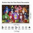 thumbnail image 2 of Anime Game Theme Cartoon style Birthday Decoration Kits，Party Supplies Including Banner, Balloons, Cake Toppers, Cupcake Toppers，Background Flag., 2 of 6