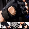 thumbnail image 6 of HaoXun Breathable Mesh Half Finger Workout Gloves for Men and Women - Non-Slip Gym Training Yoga Cycling Weight Lifting Gloves to Prevent Calluses, Black, 6 of 7