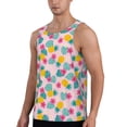 thumbnail image 2 of Xecao Pineapple And Leaves Men's Tank Top Workout Quick Dry Sleeveless Gym Jogging Muscle Shirts Summer Swim Beach Tops, 2 of 9