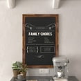 thumbnail image 2 of BizChair Torched Brown Magnetic Wall Chalkboard, Extra Large 24" x 36" Framed Decorative Chalkboard with Eraser - For Kitchen, Weddings, Menus and More!, 2 of 16