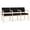 Black, variant on Lenox Wood Reception Waiting 3-Seat Tandem Seating / Natural Wood / Black