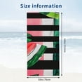 thumbnail image 3 of PHYHOO Beach Towel Oversized Microfiber Beach Towel for Kids Girls Women Quick Dry and Sand Free Red Towel Gifts Swim Bath Pool Black and White Stripes 30x60in, 3 of 8
