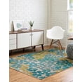 thumbnail image 3 of Rugs.com Azalea Collection Rug – 8' x 10' Blue Medium Rug Perfect For Living Rooms, Large Dining Rooms, Open Floorplans, 3 of 8