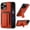 Orange, variant on For iPhone 16e/17e Phone Case,With Card Slots,Invisible Foldable Kickstand,Anti-Scratch Shockproof Anti-fall Drop Protection,Non-Slip Heavy Duty Rugged Durable Phone Case Cover,Orange