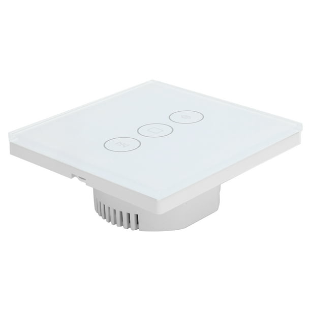 Interruptor De Cortina Wifi, Interruptor De Pared Inteligente De Vidrio Templado Y Enchufe De PC UE, Interruptor De Persiana Enrollable 110-240V Para Cocina