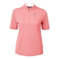 thumbnail image 2 of Women's Cutter & Buck  Red Houston Cougars DryTec Virtue Eco Pique Stripe Recycled Polo, 2 of 3