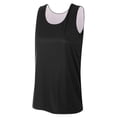 thumbnail image 3 of A4 Womens 100% Polyester Peak Performance Ultra-Tight Knit Reversible Jump Jersey, BLACK/WHITE, X-Large, NW2375, 3 of 3