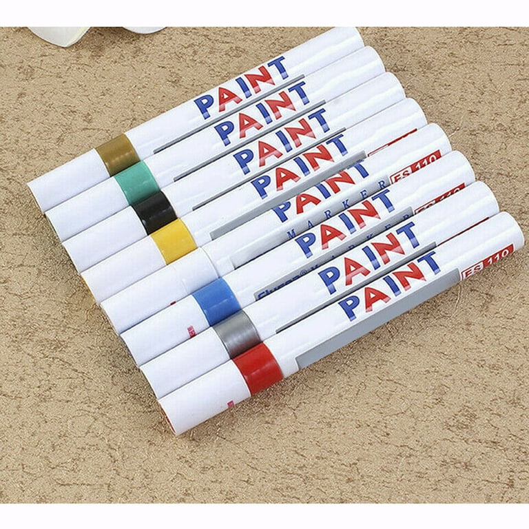 OIAGLH 2Set Acrylic Paint Pens - Gold,Silver And Rose Gold Paint Pens,  Metallic Marker Pens ,Water-Based Metallic Paint Pen Set 