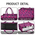 thumbnail image 4 of Large Capacity Tote Bag,Pink and Black Of Leopard Print Handbag Fashion Luxury Tote Bag,15.7"x13"x 5.1" Inches,Laptop Compatible, 4 of 6