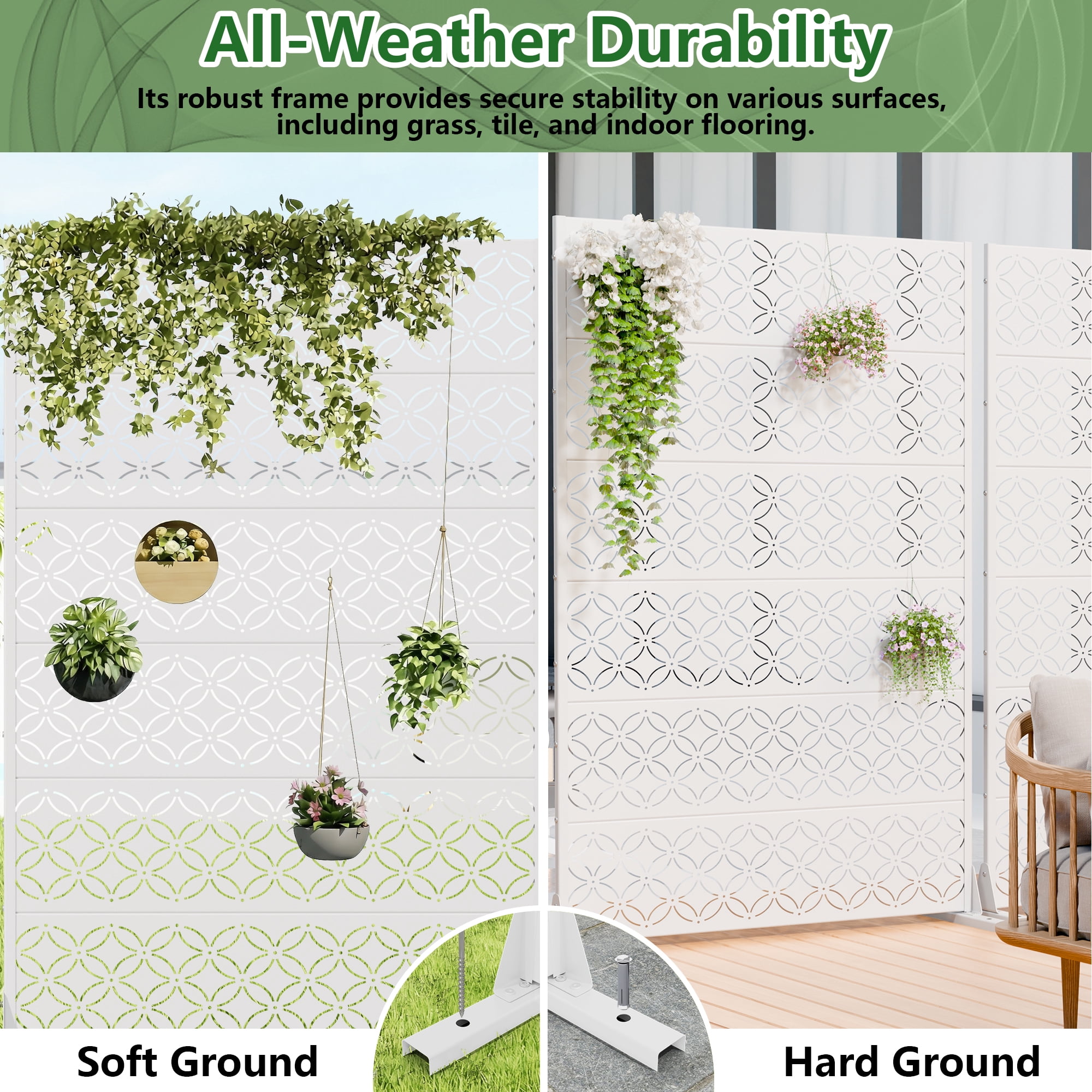 Privacy Metal Screen Fence Panel