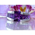 thumbnail image 3 of HeartsAndYou 5ct Natural Purple Amethyst Cocktail Engagement Ring 100% 14k SOLID White Gold, 3 of 9