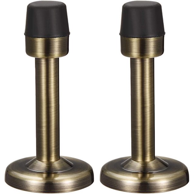 Protector de pared para tope de puerta, 2 piezas (cobre Qinggu)