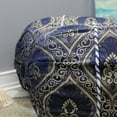 thumbnail image 3 of Natural Geo Navy Blue Gao Takiya Bolster Pillow (Set of 2), 3 of 4