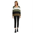 thumbnail image 3 of Love by Design Women's Juniors O-Ring Striped Pullover Sweater, Midweight, 3 of 6