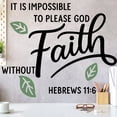 thumbnail image 2 of Adhesivo de pared «Es imposible agradar a Dios sin fe», 2 of 4