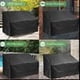thumbnail image 3 of Funda para banco de jardín, impermeable, resistente a la intemperie, fundas protectoras para muebles de jardín, balcón, terraza, banco de parque, banco de madera, tamaño: 4 plazas, 190 x 66 x 89 cm, 3 of 6