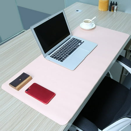 Meigar 90x45cm Both Sides Extended Pu Leather Mouse Pad Office